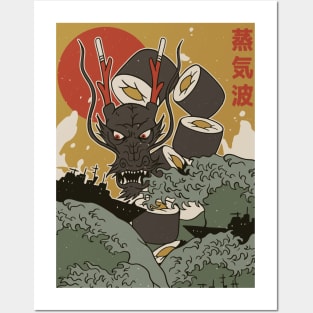 Great sushi dragon Posters and Art